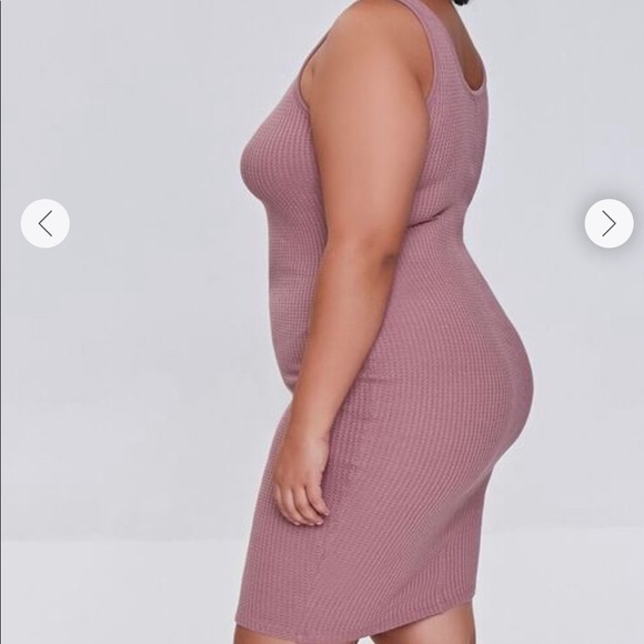 Forever 21 Plus Knit Tank Dress Mauve - 1X - Picture 2 of 5
